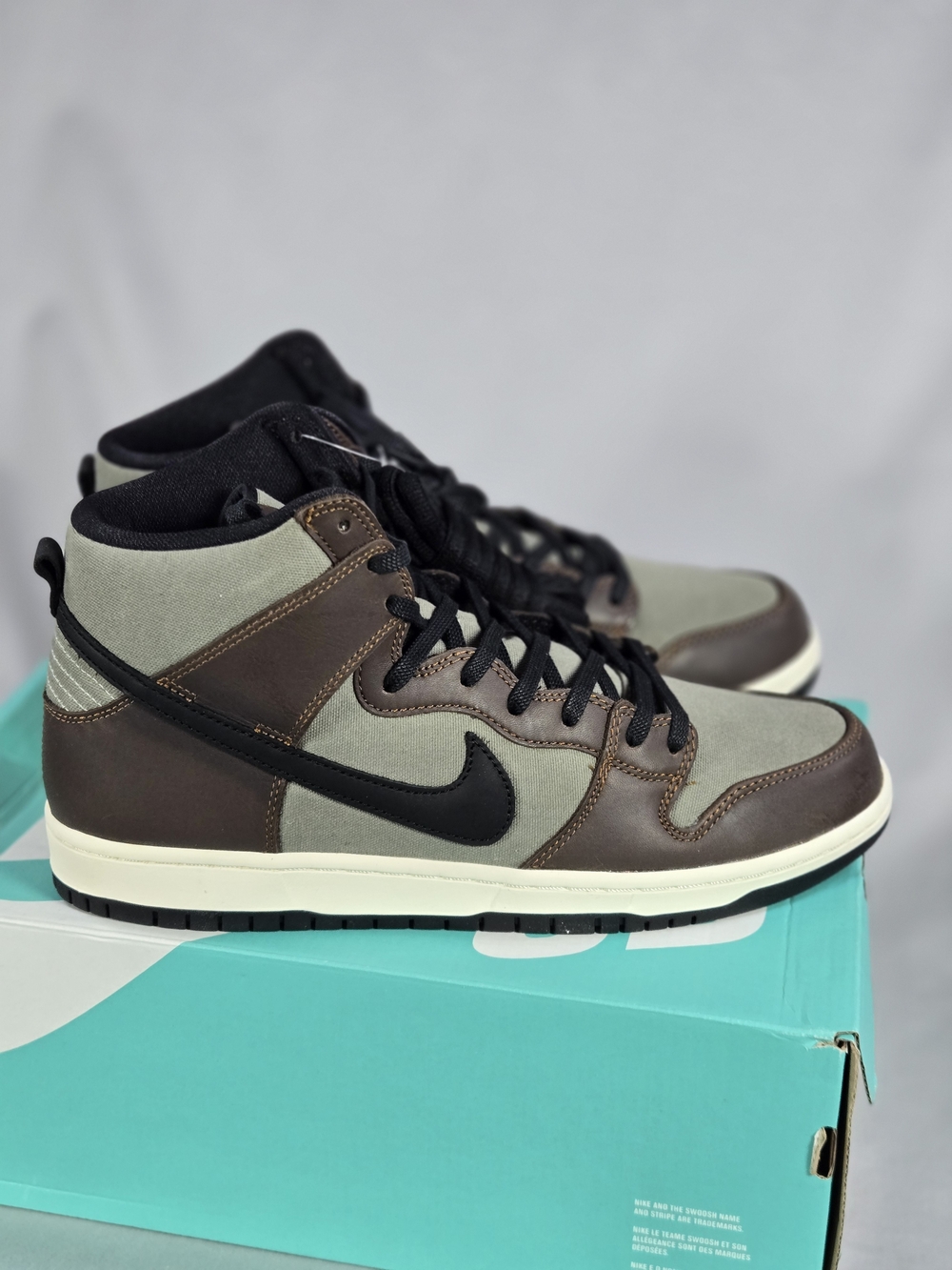 Nike SB Dunk High Pro Baroque Brown Skate Sneakers Size 10.5 Deadstock Hype Rare